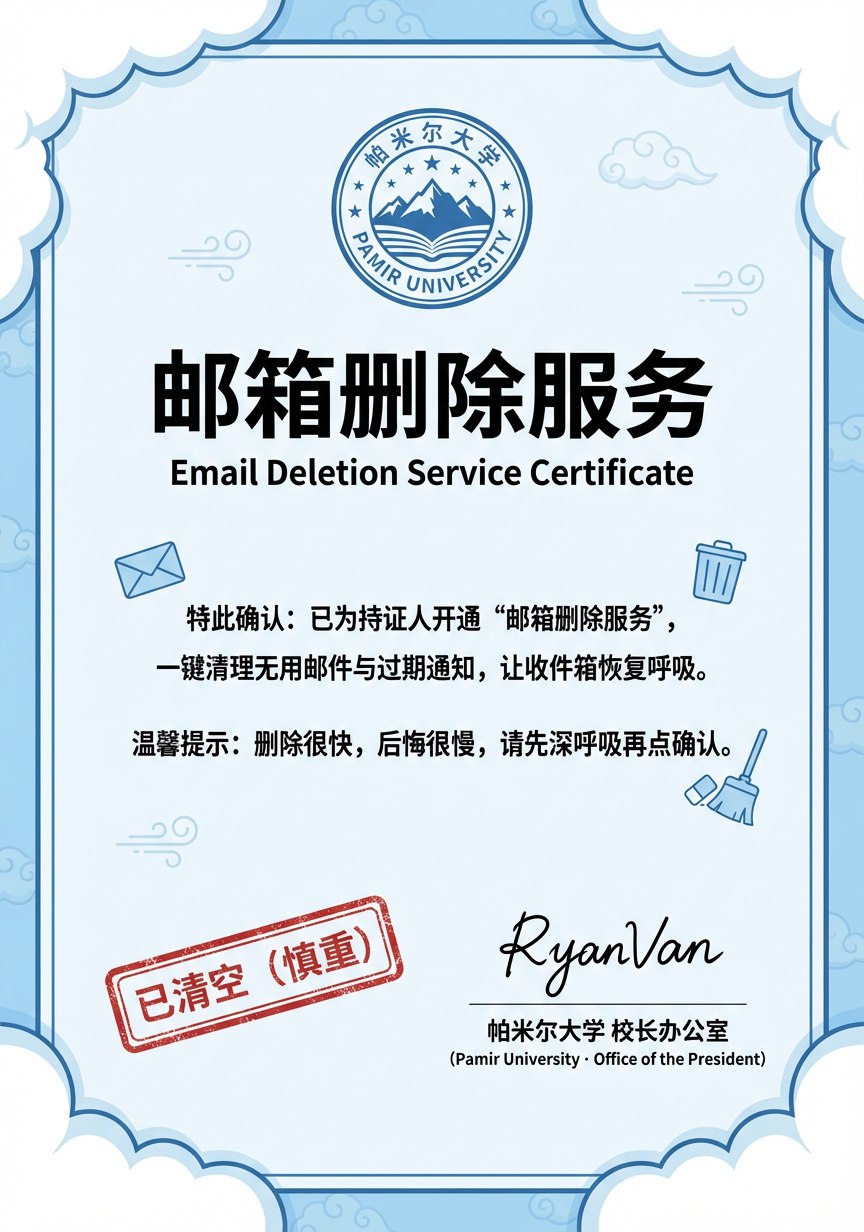 帕米尔大学邮箱删除服务